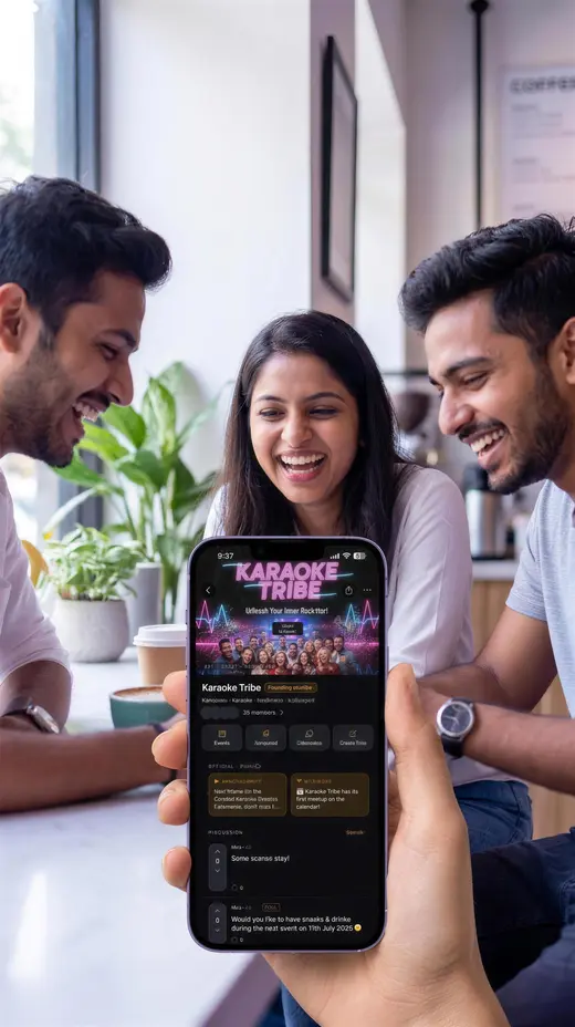 Friends browsing their Manch.Spot community