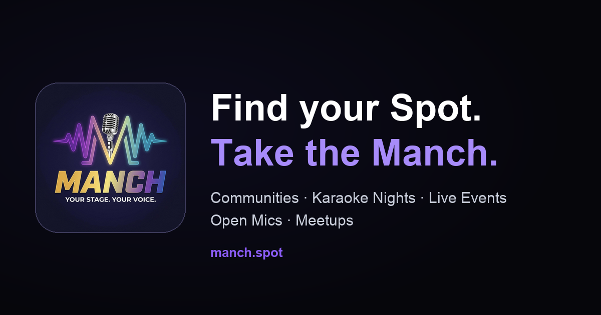 Manch.Spot — Where Communities Come Together: Meetups, Live Events ...